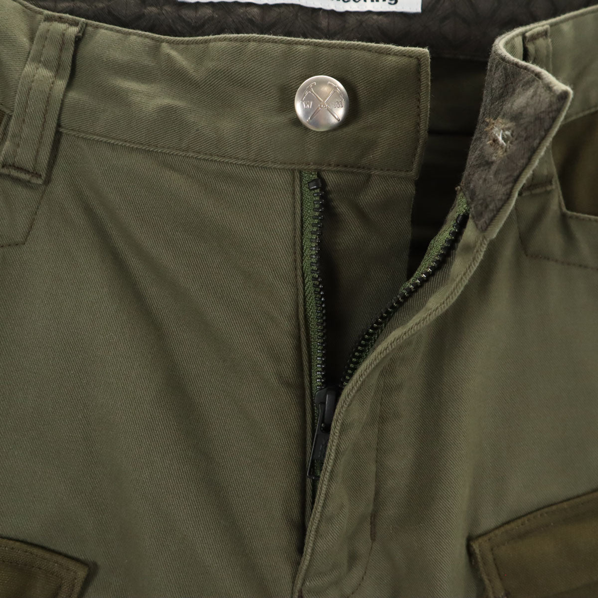 WHITE MOUNTAINEERING ホワイトマウンテニアリング 19SS 日本製 ツイル カーゴパンツ 1 カーキ メンズ