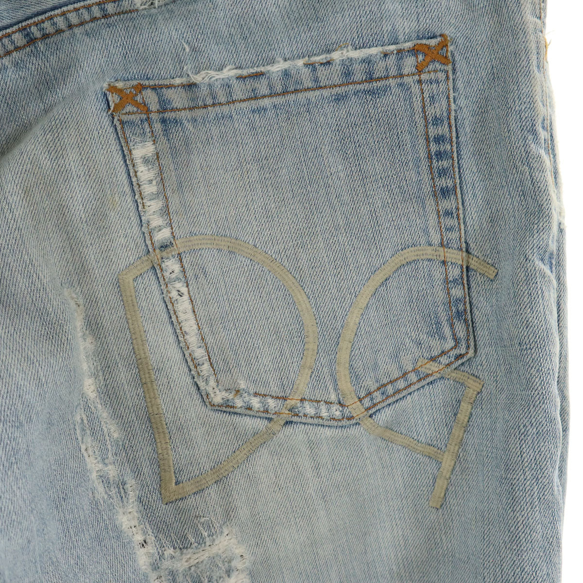 MARNI マルニ イタリア製 リネンブレンド クロップド デニムパンツ W25 ウォッシュブルー ジーンズ レディース