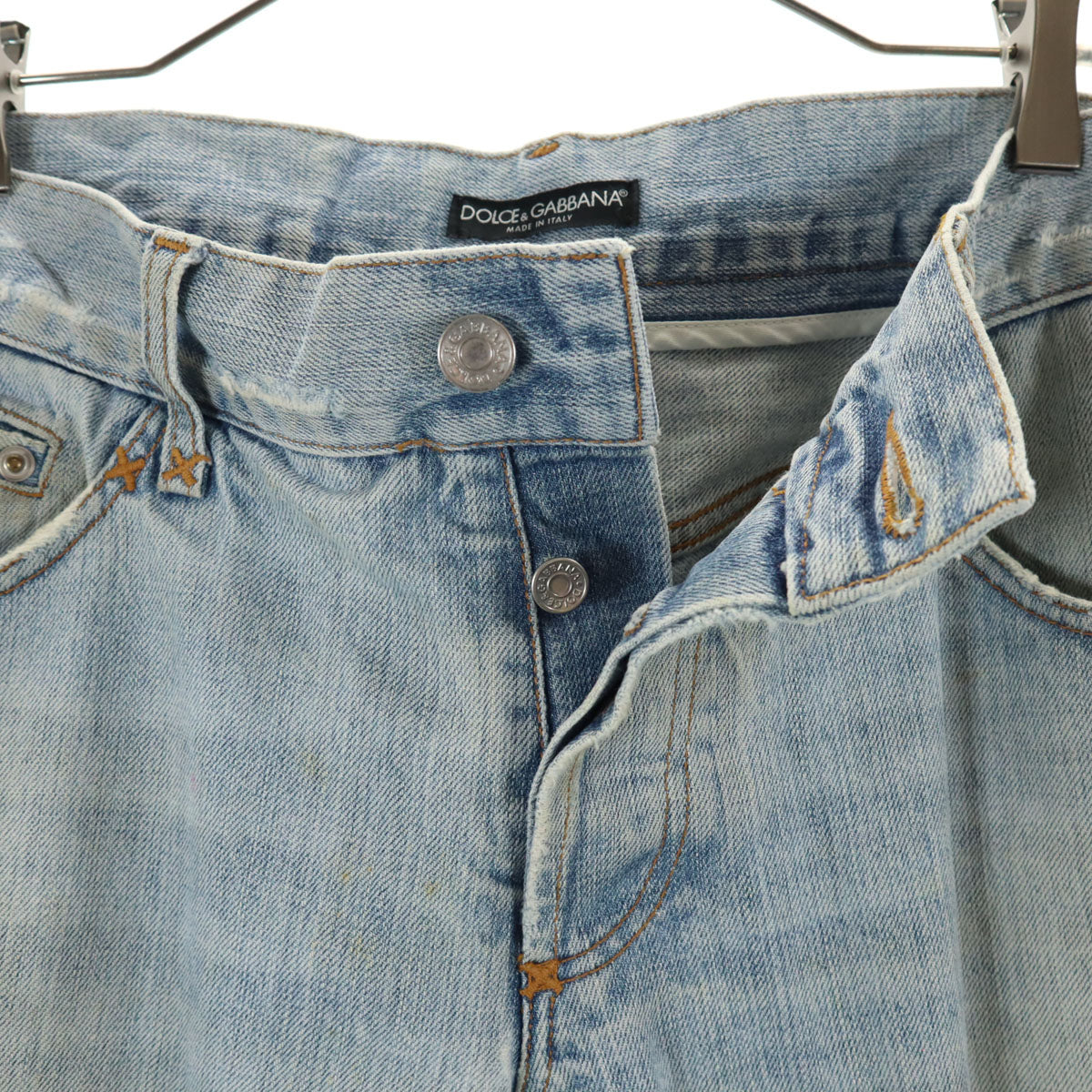 MARNI マルニ イタリア製 リネンブレンド クロップド デニムパンツ W25 ウォッシュブルー ジーンズ レディース