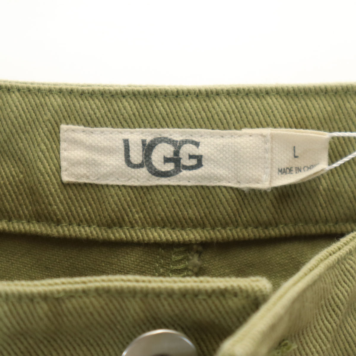 未使用 UGG アグ ツイル ストレートパンツ L グリーン タグ付き レディース