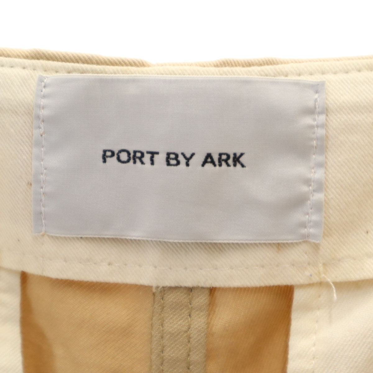 PORT BY ARK ポートバイアーク 日本製 タック ワイド パンツ 2 ベージュ メンズ