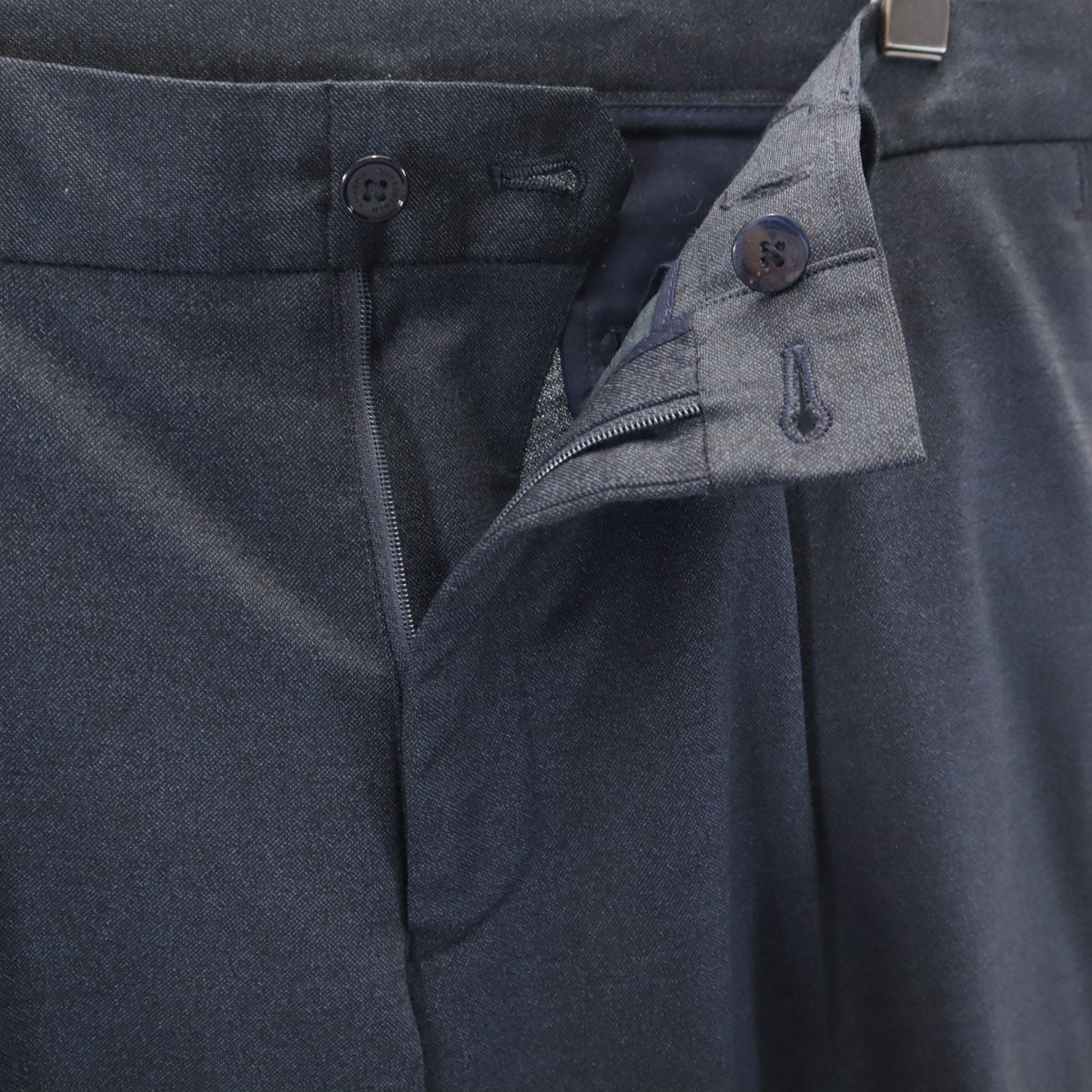 Mackintosh マッキントッシュ ウールブレンド スラックスパンツ 40 ネイビー メンズ