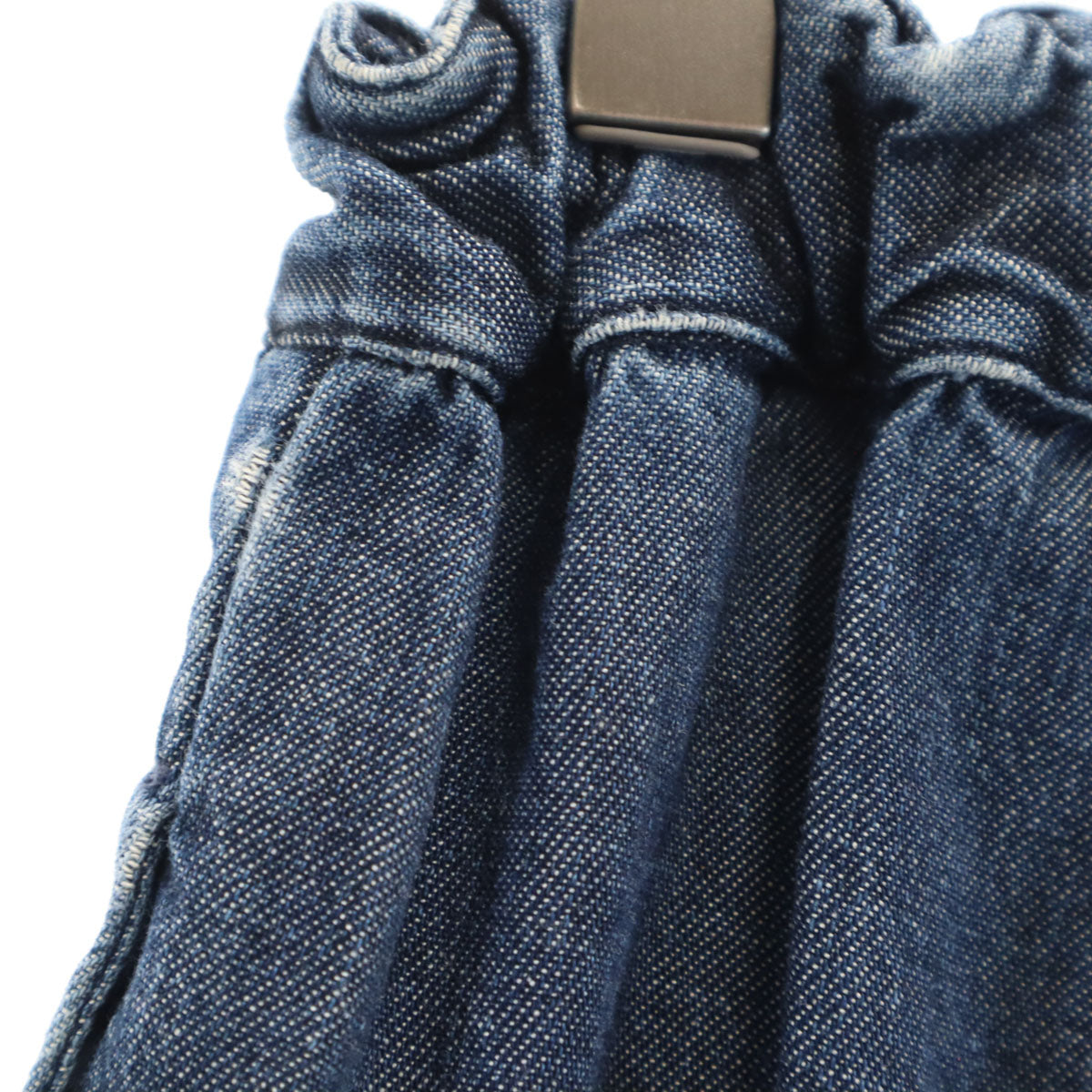 MIUMIU ミュウミュウ イタリア製 デニムライク イージー アンクルパンツ 38 ネイビー レディース