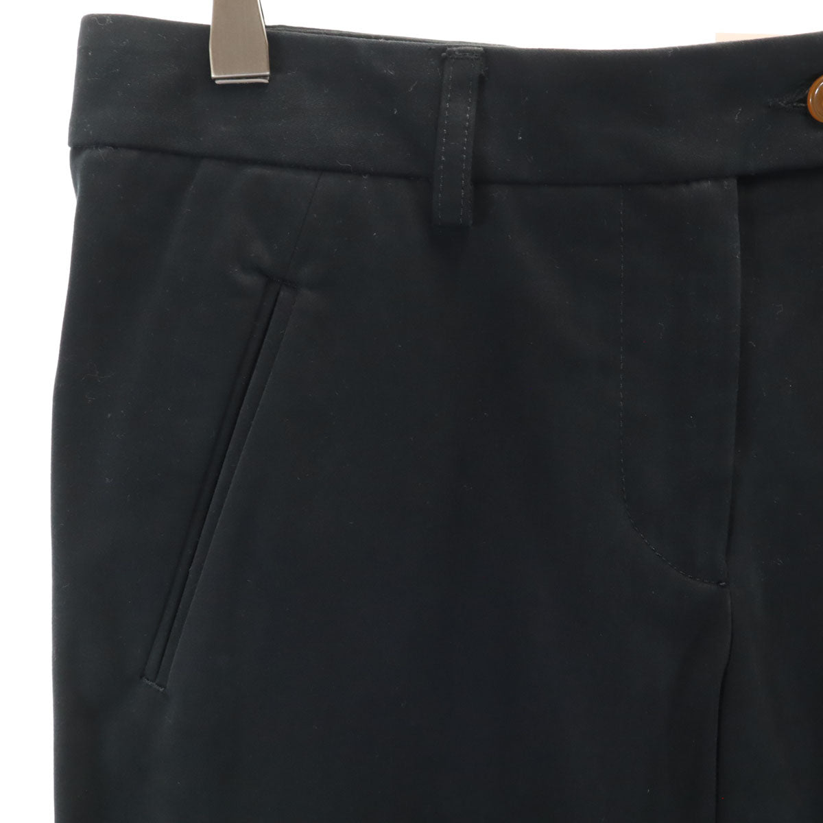未使用 Vivienne Westwood RED LABEL ヴィヴィアンウエストウッドレッドレーベル イタリア製 ストレートパンツ 42 ブラック レディース