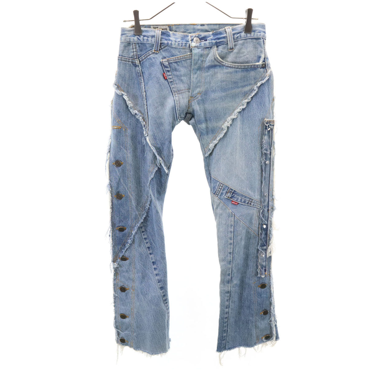 JUNGLE CAT ジャングルキャット 日本製 フレアデニムパンツ 7 ウォッシュブルー ジーンズ レディース