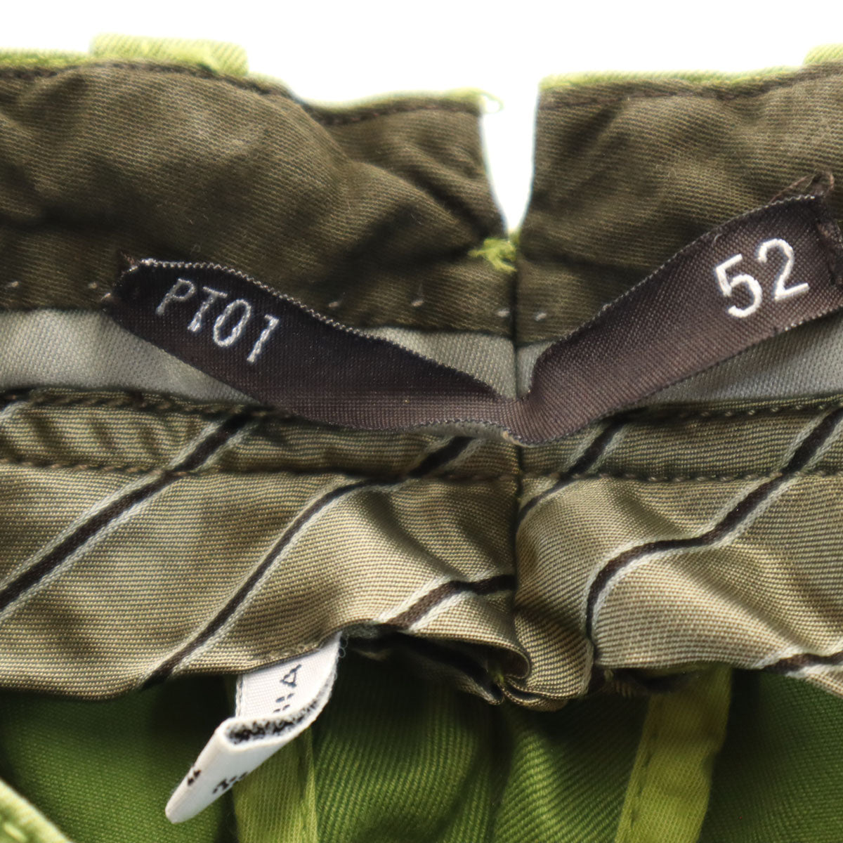 PT01 ピーティーゼロウーノ ロングパンツ 52 抹茶系 メンズ