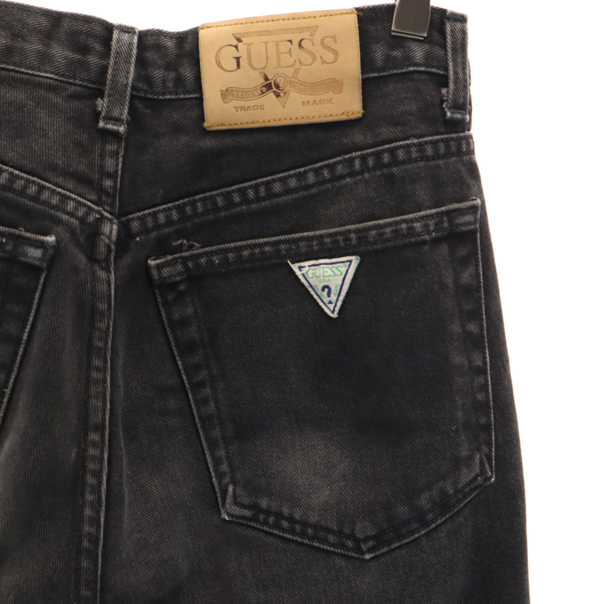 GUESS JEANS ゲスジーンズ 90s USA製 オールド デニムパンツ W28 ブラック ジーンズ メンズ