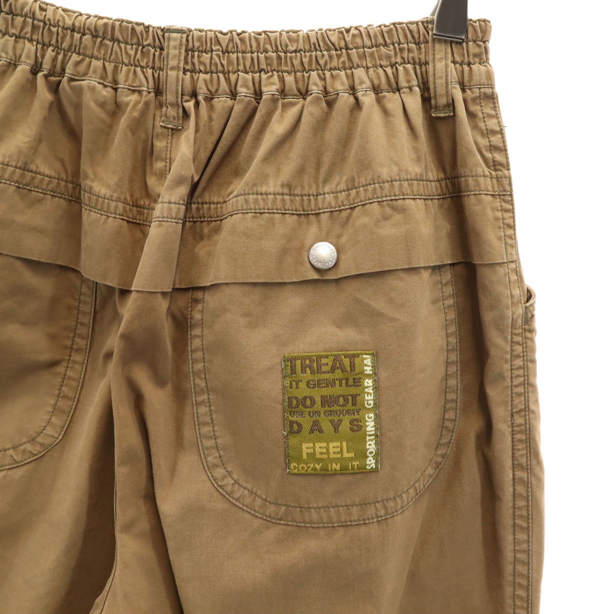 HAI SPORTING GEAR ハイスポーティングギア 90s 日本製 オールド テーパードパンツ M ブラウン イッセイミヤケ レディース