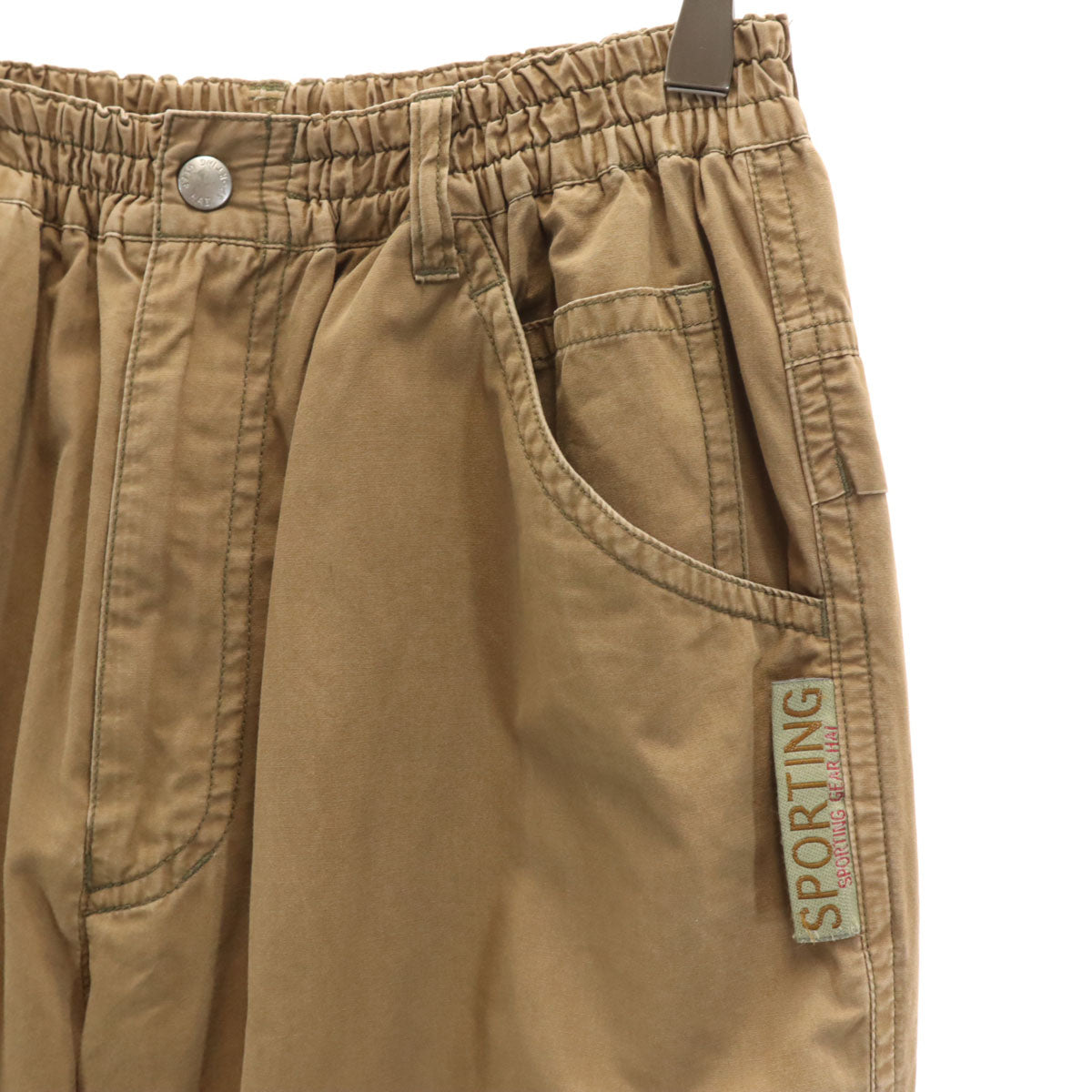 HAI SPORTING GEAR ハイスポーティングギア 90s 日本製 オールド テーパードパンツ M ブラウン イッセイミヤケ レディース