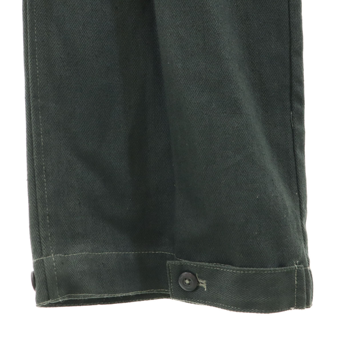 STURM HANDELS GMBH リネンブレンド ドイツ軍 ドリル パンツ 48 カーキ メンズ