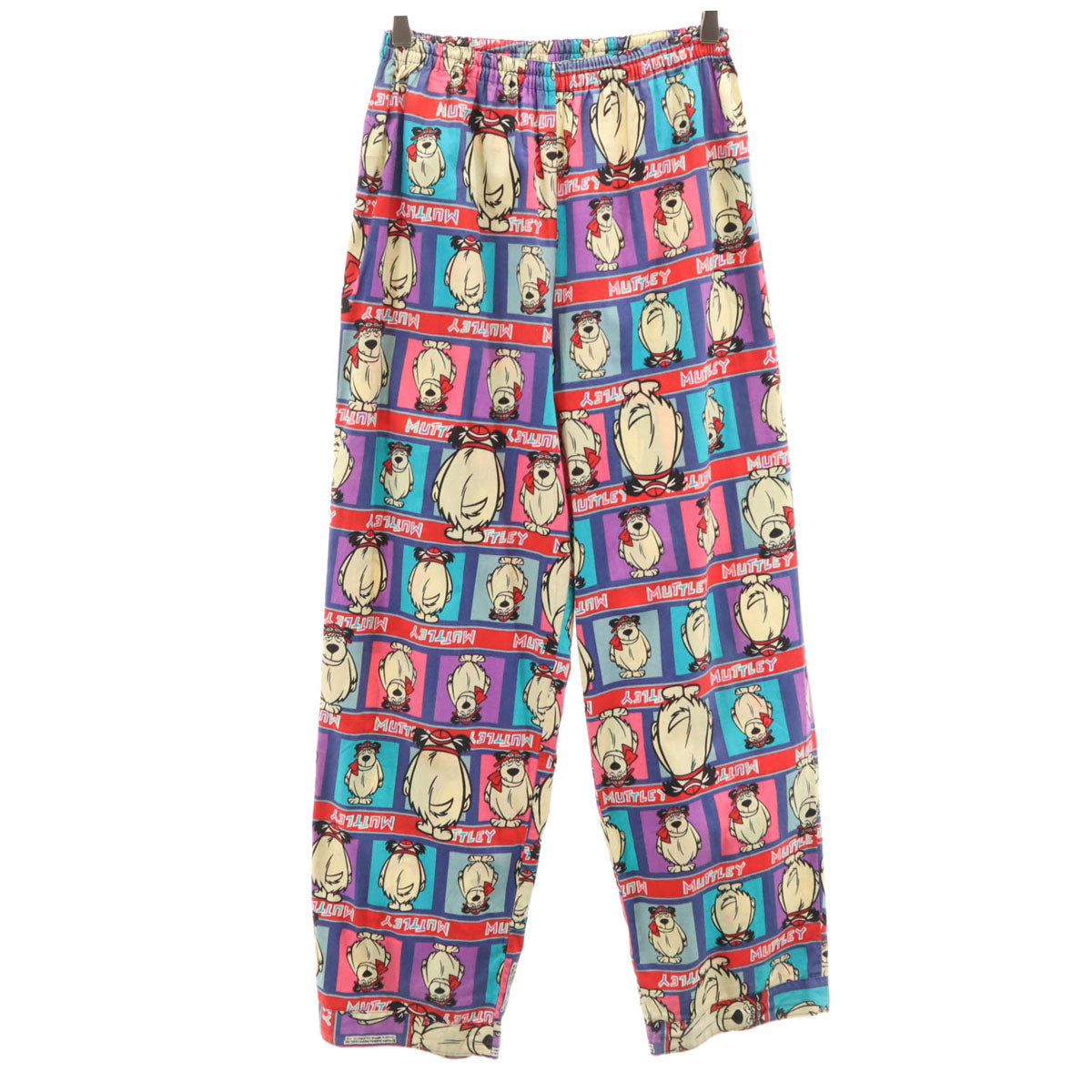 90s オールド チキチキマシン猛レース ケンケン パジャマ パンツ マルチ MUTTLEY キャラクター ユニセックス メンズ