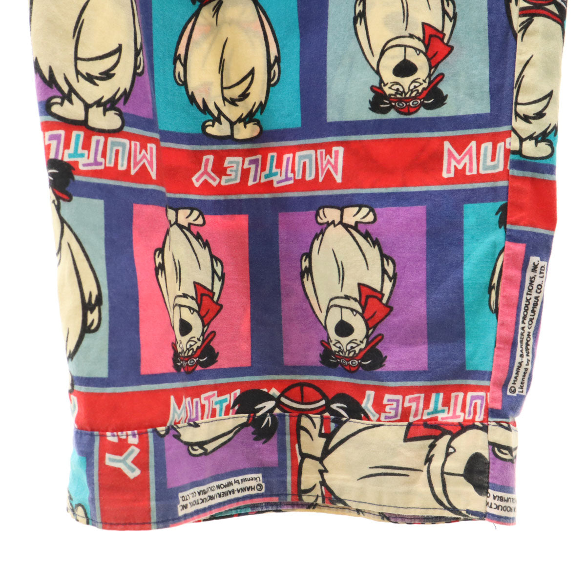 90s オールド チキチキマシン猛レース ケンケン パジャマ パンツ マルチ MUTTLEY キャラクター ユニセックス メンズ