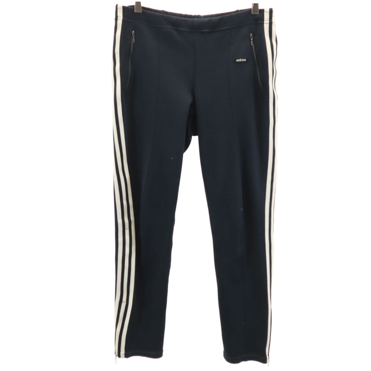 adidas アディダス 70s 西ドイツタグ ヴィンテージ ロングジャージパンツ 3 ブラック デサント メンズ