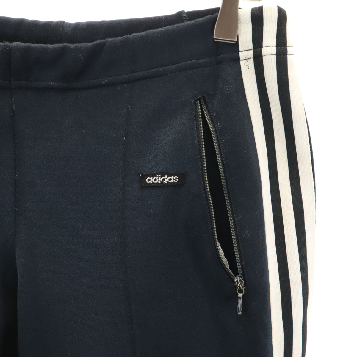 adidas アディダス 70s 西ドイツタグ ヴィンテージ ロングジャージパンツ 3 ブラック デサント メンズ