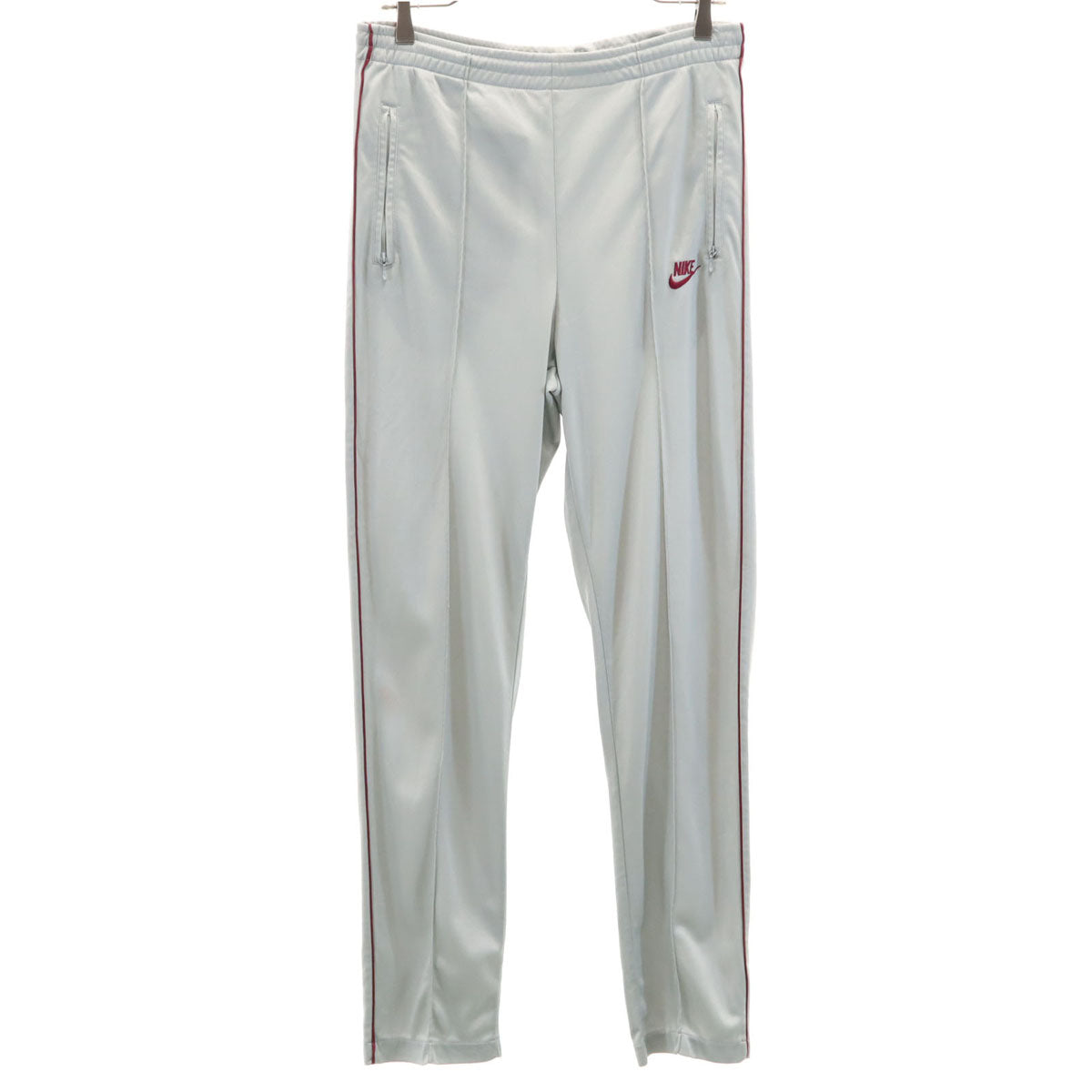 NIKE ナイキ 80s 日本製 紺タグ ヴィンテージ ロングジャージパンツ S グレー メンズ