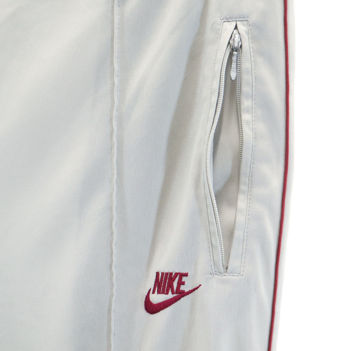 NIKE ナイキ 80s 日本製 紺タグ ヴィンテージ ロングジャージパンツ S グレー メンズ