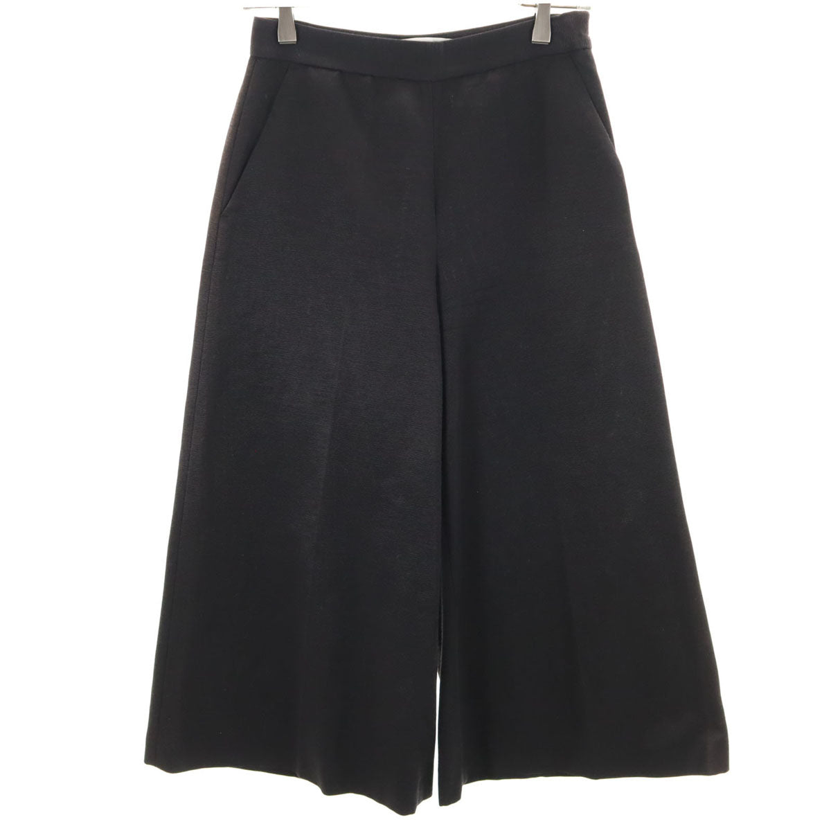 MSGM エムエスジーエム イタリア製 クロップド ワイドパンツ 38 ブラック系 レディース