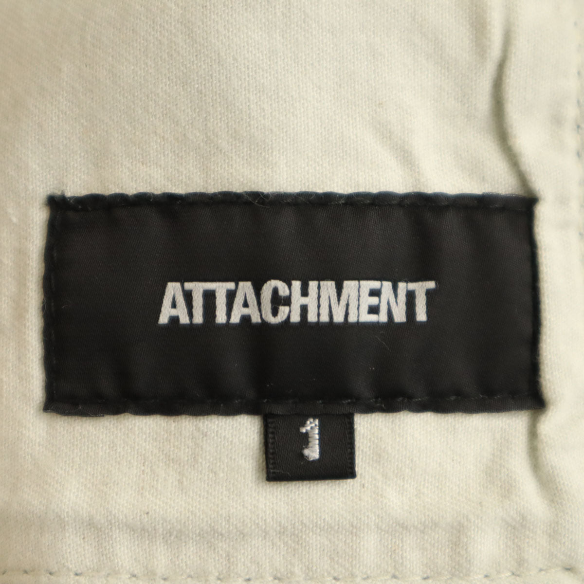 ATTACHMENT アタッチメント 日本製 総柄 スリムデニムパンツ 1 インディゴ ストレッチ ジーンズ メンズ