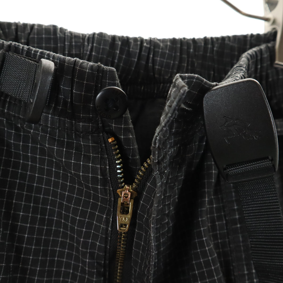 Gramicci グラミチ B:MING by BEAMS ビームス別注 チェック柄 クライミングパンツ M チャコールブラック アウトドア メンズ