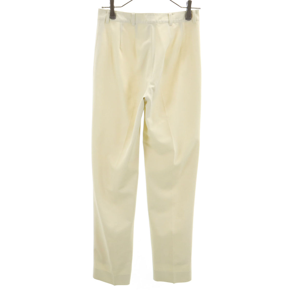 LANVIN LA COLLECTION ランバンコレクション 日本製 ロングパンツ 38 アイボリー レディース