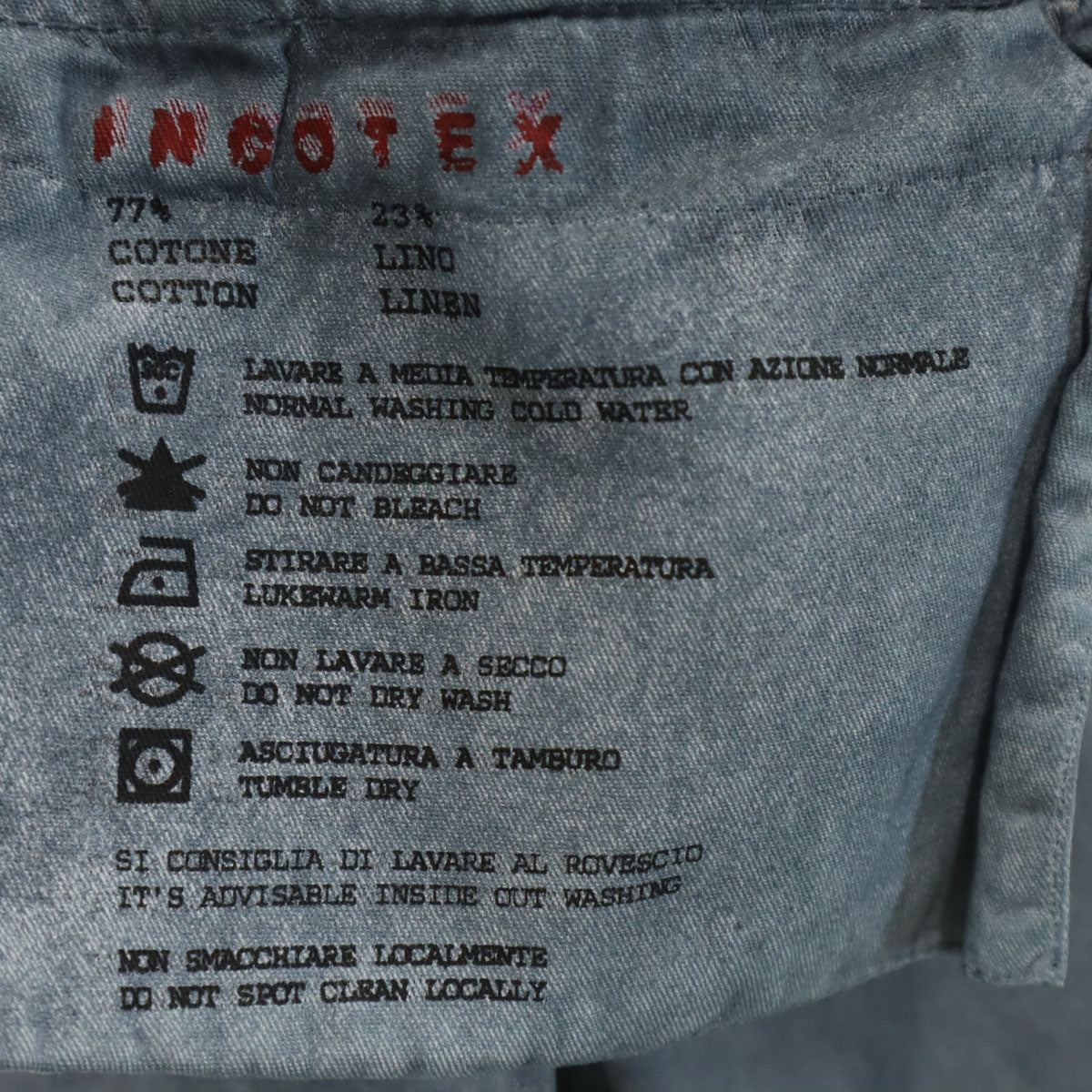 INCOTEX インコテックス パンツ W31 グレー系 メンズ