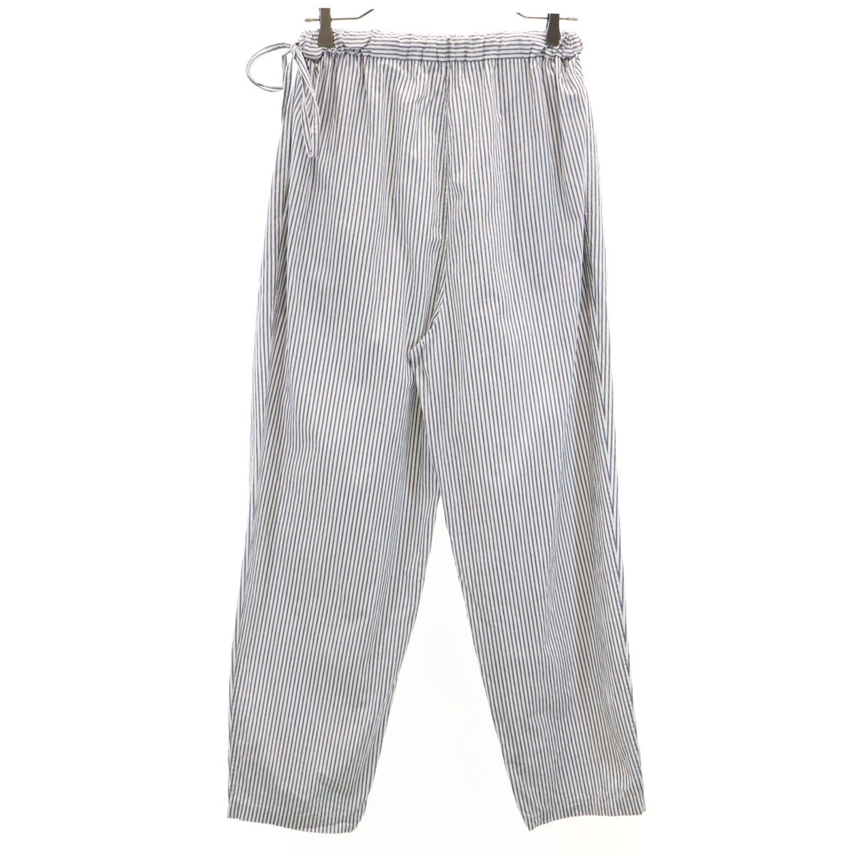 6 ロク 日本製 ストライプ柄 パンツ 34 オフホワイト ユナイテッドアローズ レディース