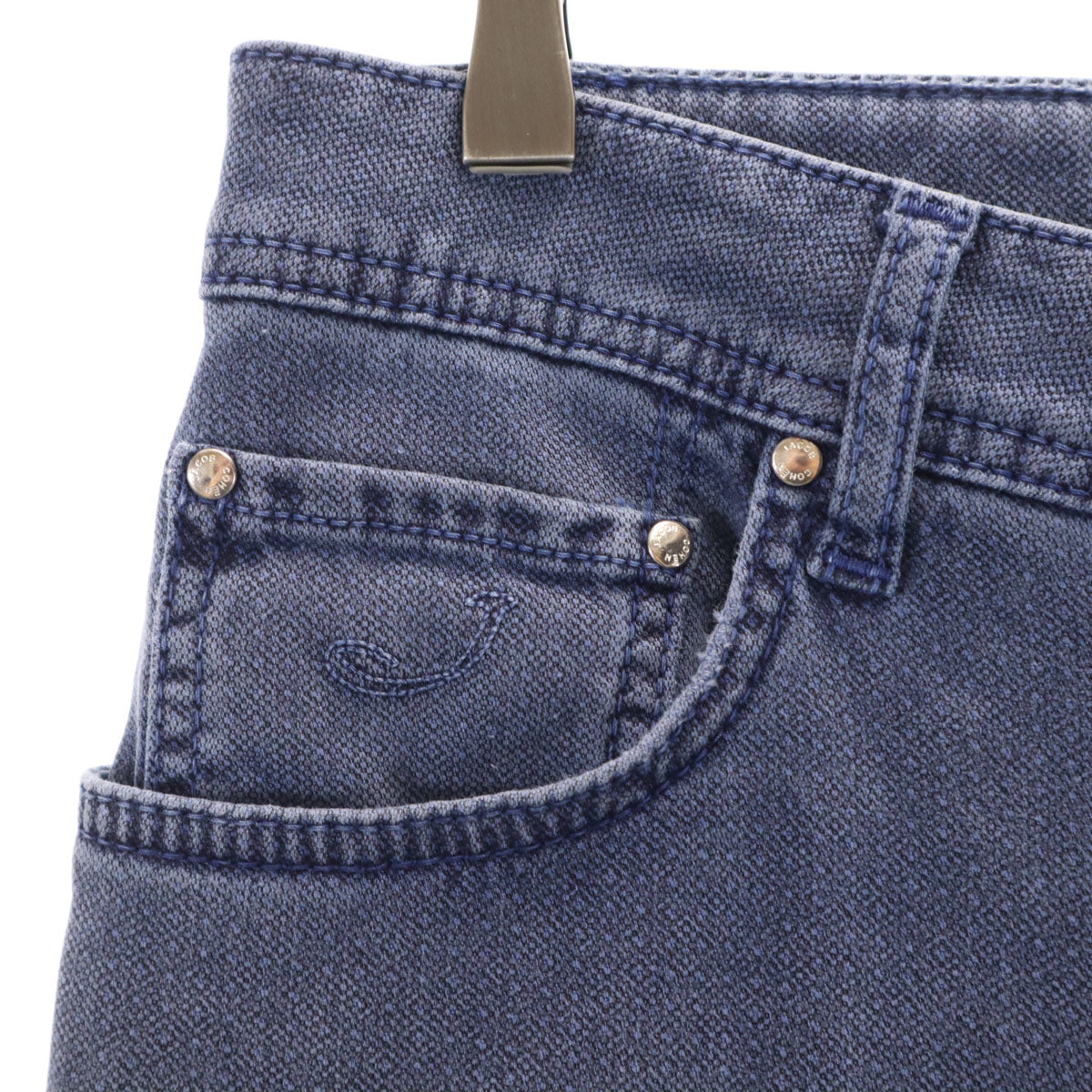 JACOB COHEN ヤコブコーエン イタリア製 ロングパンツ w32 ネイビー系 メンズ