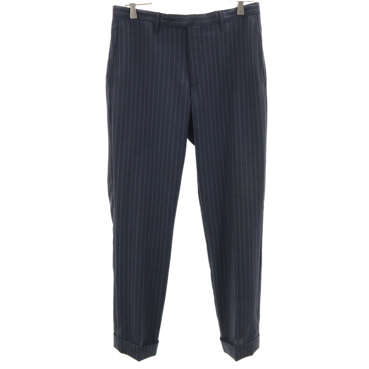 RING JACKET リングジャケット 日本製 ウールブレンド ストライプ スラックスパンツ 46 ブルー系 メンズ