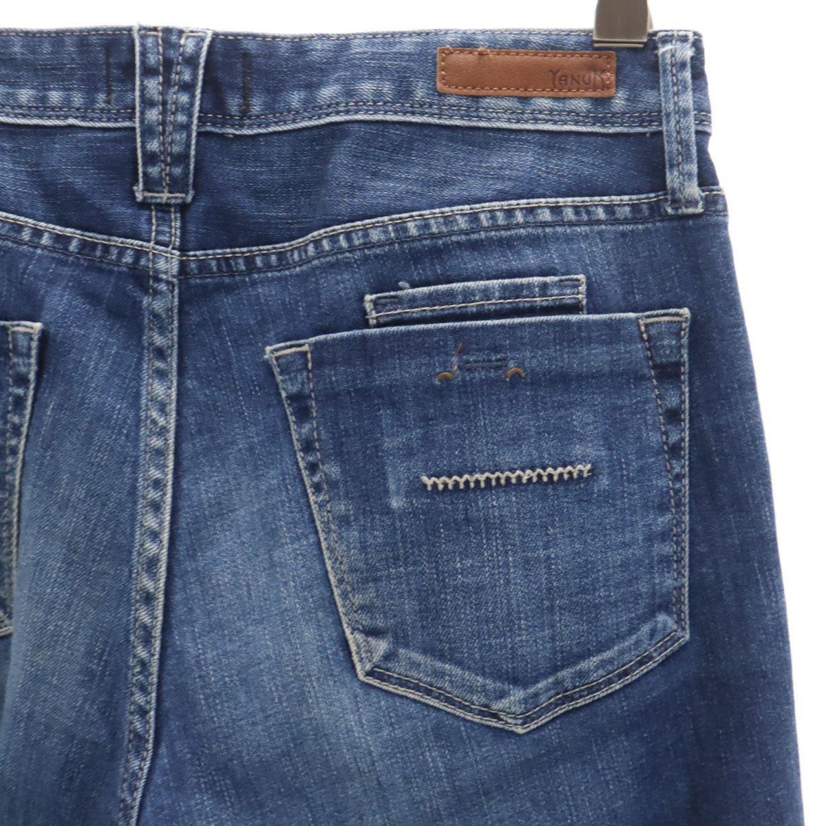 YANUK ヤヌーク 日本製 CECIL スリムデニムパンツ 25 ブルー ジーンズ レディース