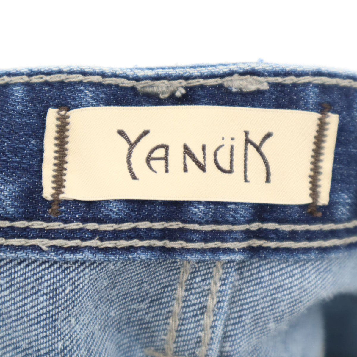 YANUK ヤヌーク 日本製 CECIL スリムデニムパンツ 25 ブルー ジーンズ レディース