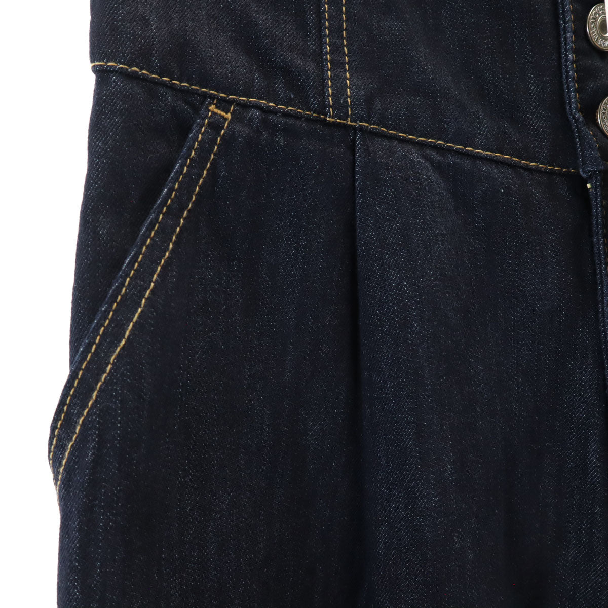 未使用 MOUSSY マウジー コルセットデザイン デニム バギーパンツ 2 ネイビー ジーンズ レディース