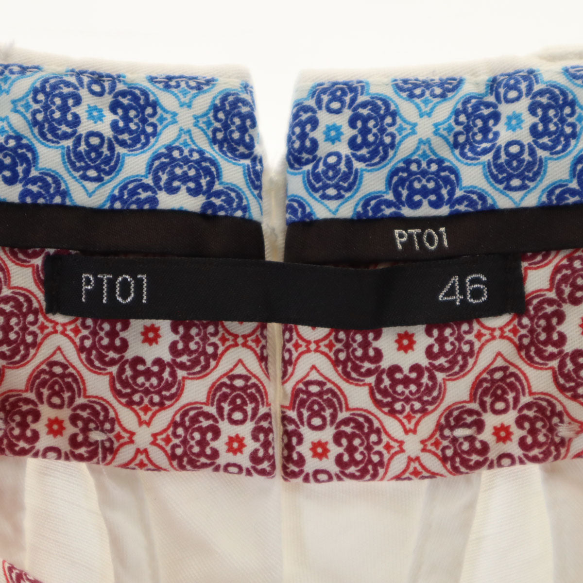 PT01 ピーティーゼロウーノ リネンブレンド ロングパンツ 46 白 MARRAKESH メンズ