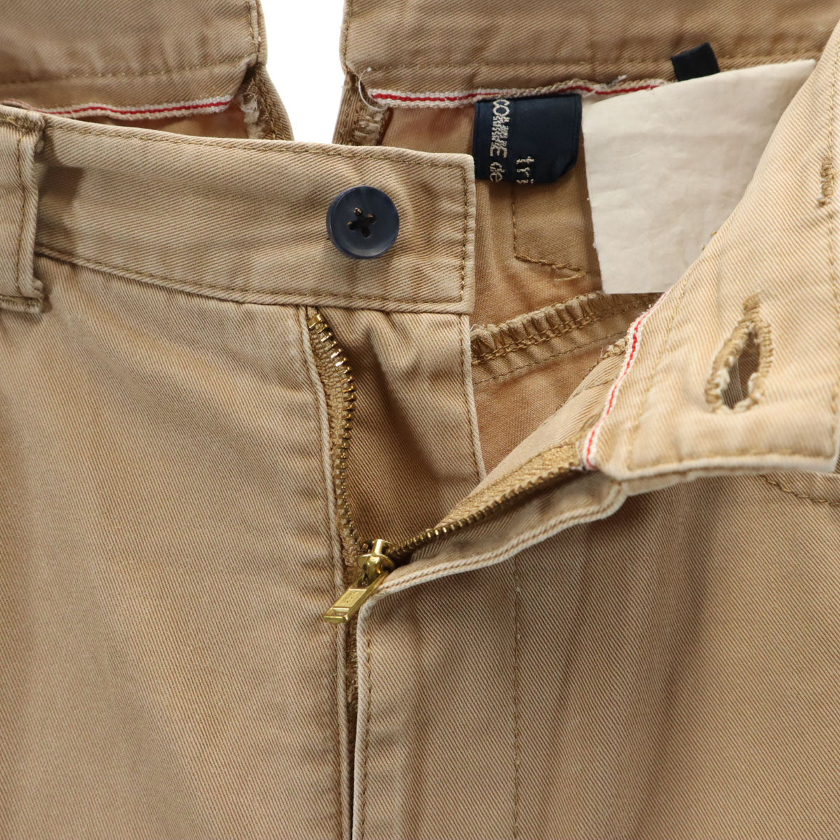 tricot COMME des GARCONS トリコットコムデギャルソン 日本製 クロップドパンツ S ベージュ メンズ