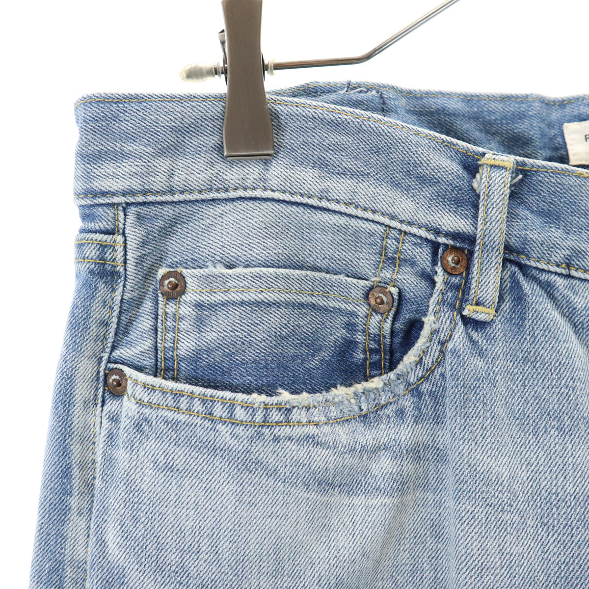 Ron Herman ロンハーマン 日本製 テーパードデニムパンツ W33 ジーンズ ボタンフライ メンズ