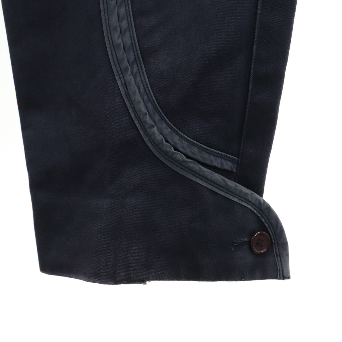 ISSEY MIYAKE MEN イッセイミヤケメン 80s 日本製 ヴィンテージ 筆タグ テーパードパンツ S ネイビー メンズ