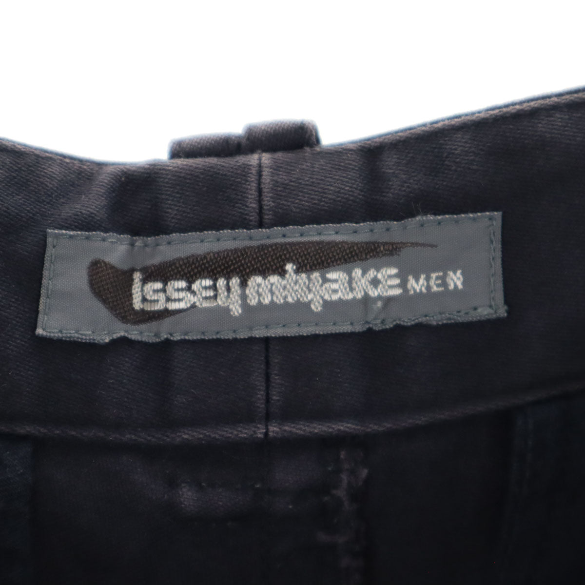 ISSEY MIYAKE MEN イッセイミヤケメン 80s 日本製 ヴィンテージ 筆タグ テーパードパンツ S ネイビー メンズ