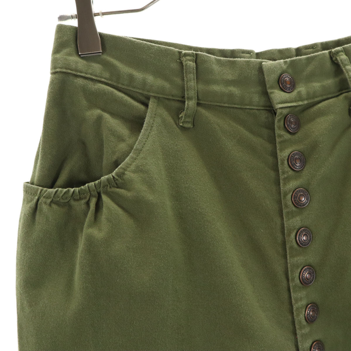 KAPITAL キャピタル 日本製 ピエロ パンツ 1 カーキ テーパード レディース
