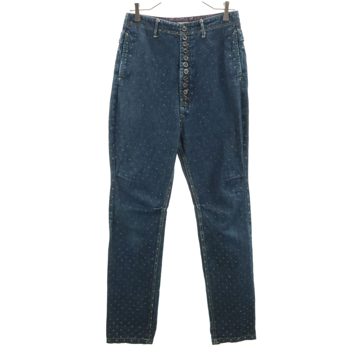 KAPITAL キャピタル 日本製 ドット柄 ピエロ デニムパンツ 1 インディゴブルー 水玉 ジーンズ メンズ