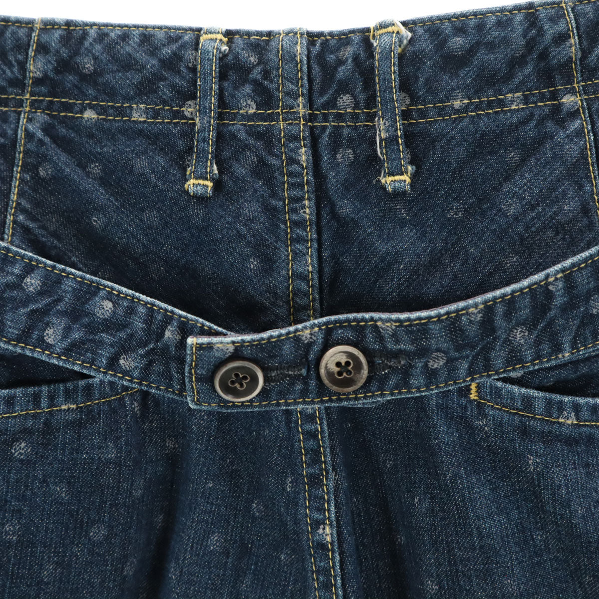 KAPITAL キャピタル 日本製 ドット柄 ピエロ デニムパンツ 1 インディゴブルー 水玉 ジーンズ メンズ