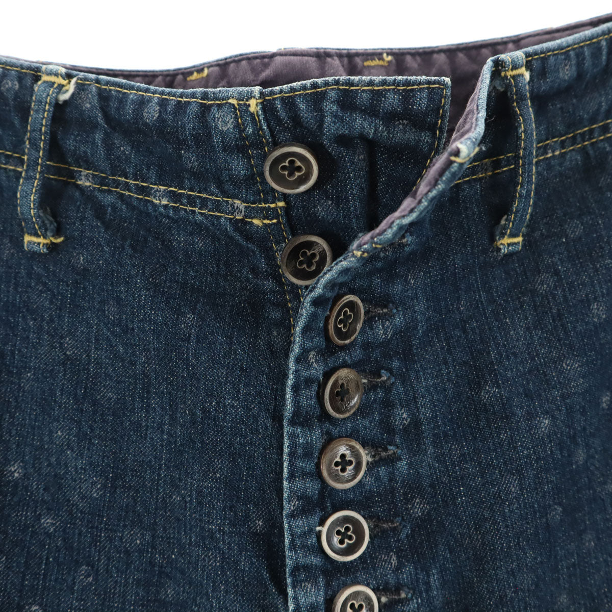 KAPITAL キャピタル 日本製 ドット柄 ピエロ デニムパンツ 1 インディゴブルー 水玉 ジーンズ メンズ