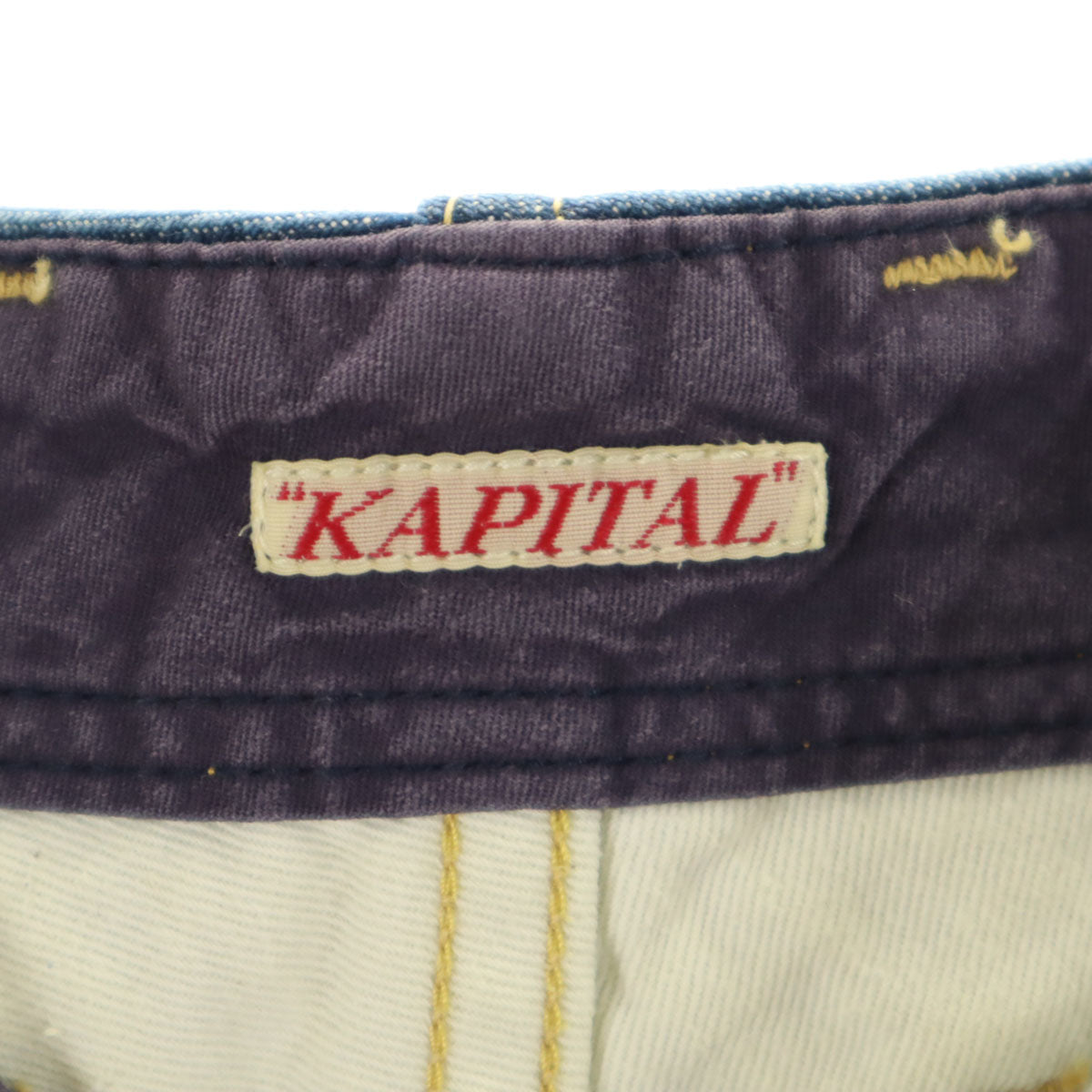 KAPITAL キャピタル 日本製 ドット柄 ピエロ デニムパンツ 1 インディゴブルー 水玉 ジーンズ メンズ