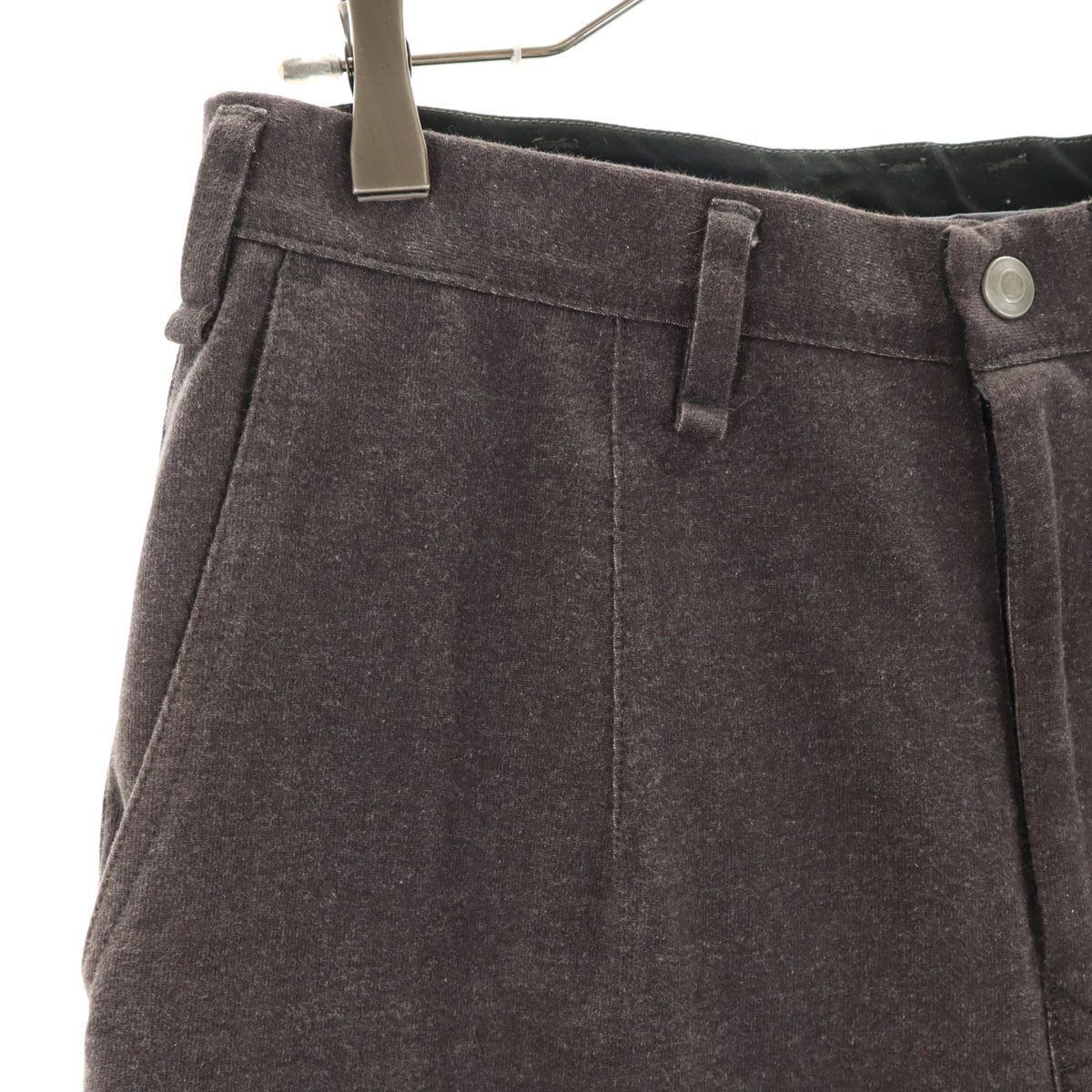 CURLY カーリー 日本製 アンクル丈 テーパードパンツ 2 チャコールグレー メンズ