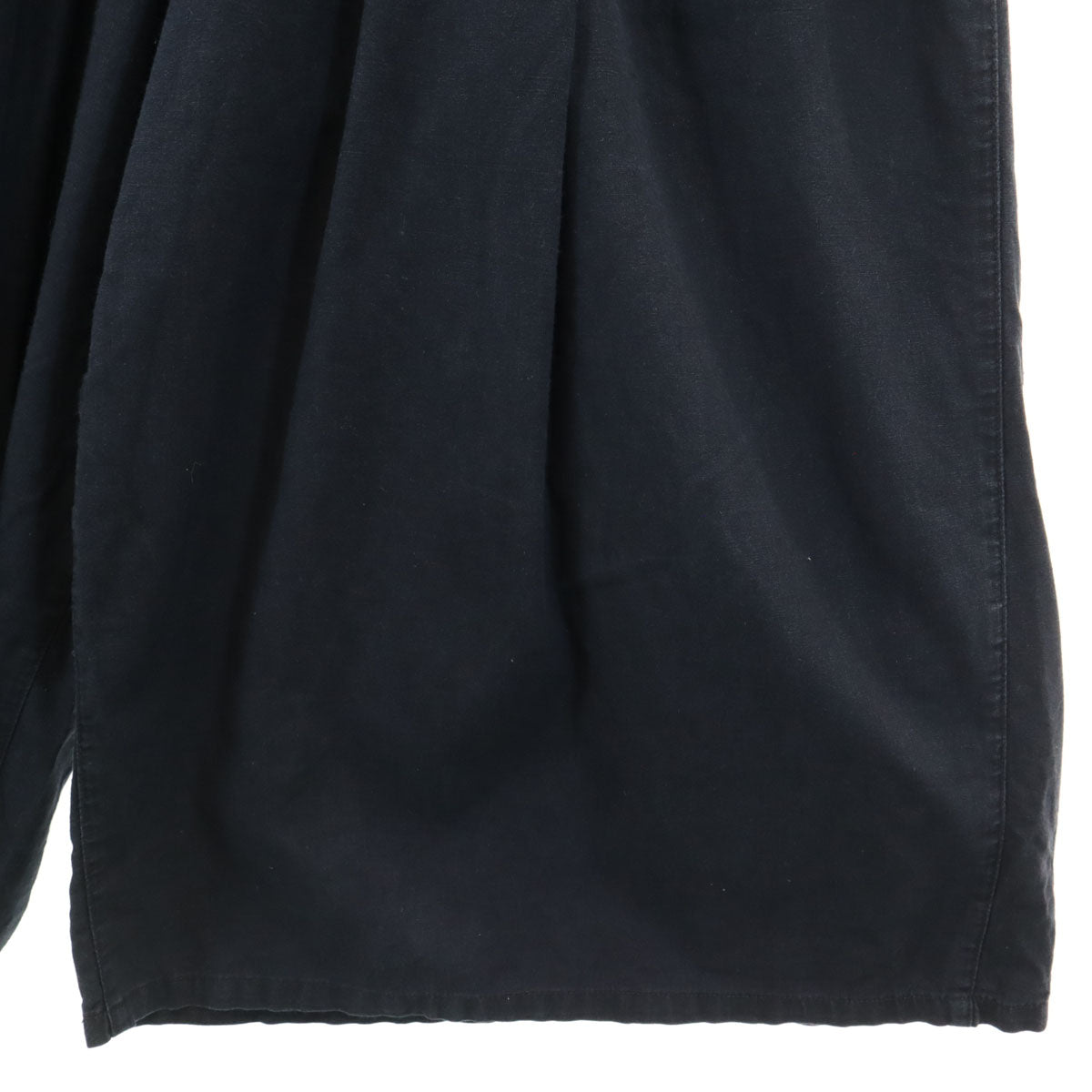 Gramicci グラミチ niko and ニコアンド リネンブレンド ワイドパンツ S 黒 レディース