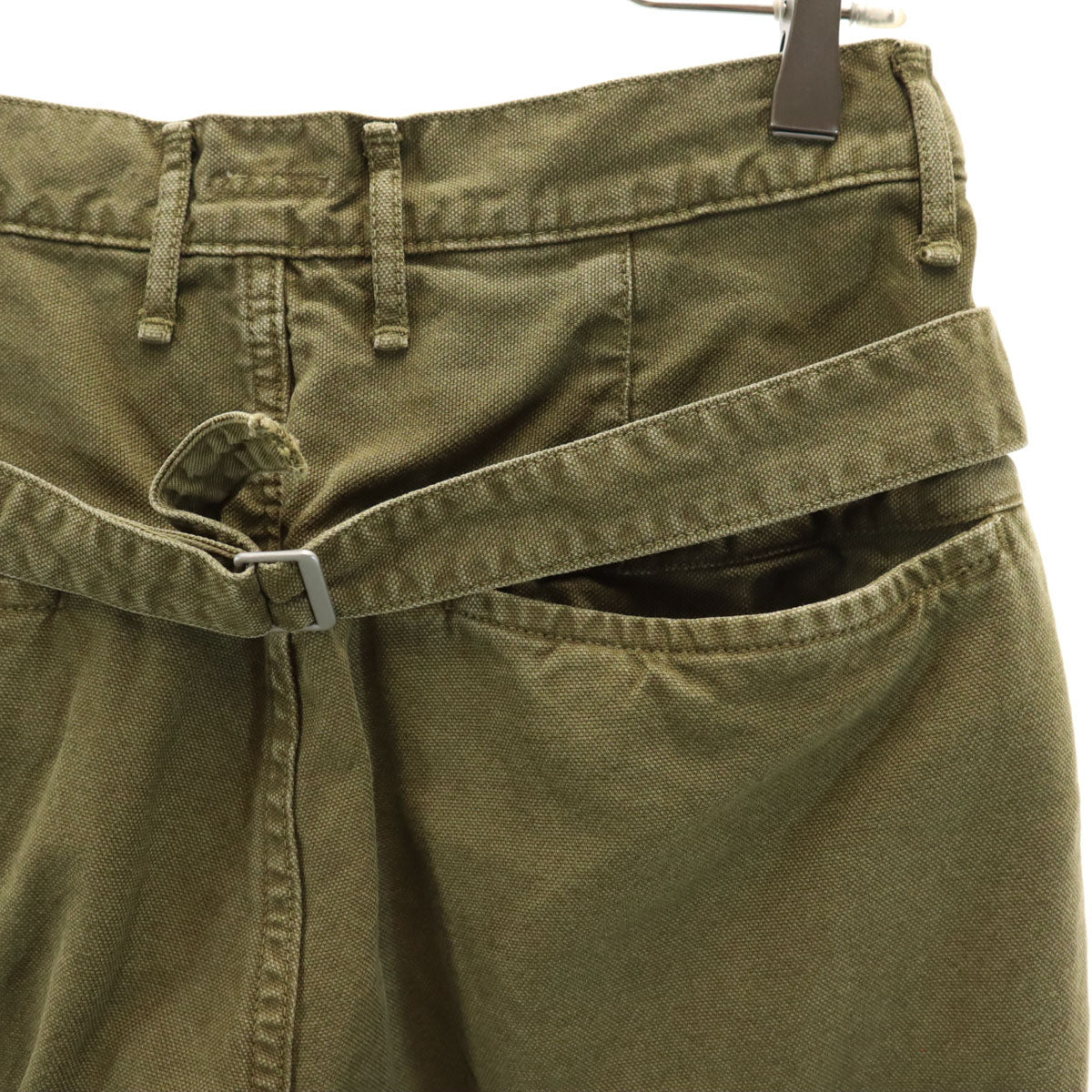 KAPITAL キャピタル 日本製 サルエル ワークパンツ 1 オリーブ系 シンチバック メンズ