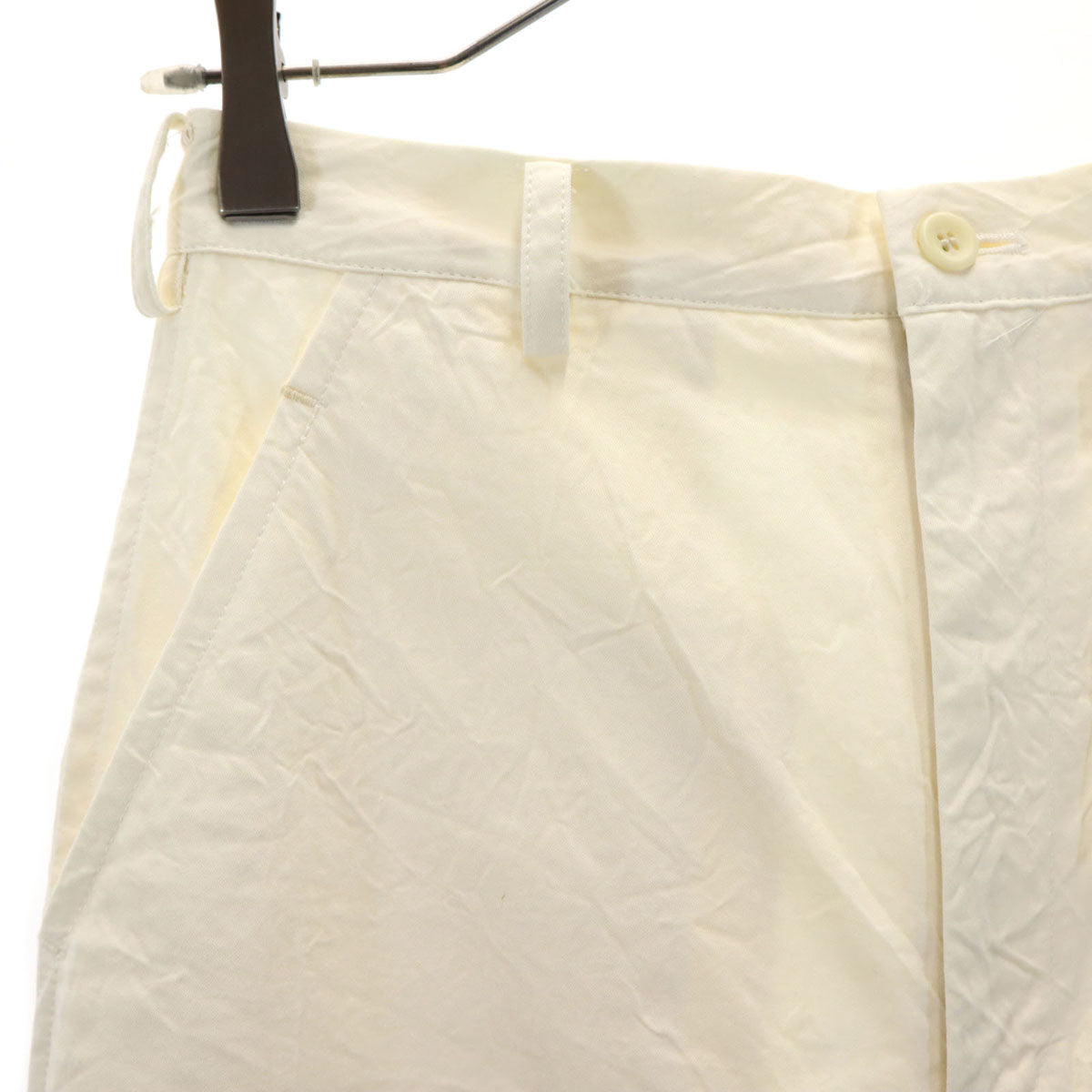 未使用 Y's ワイズ ワッシャー加工 ブーツカットパンツ S アイボリー ヨウジヤマモト レディース