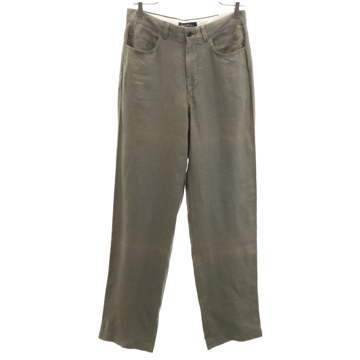 Brooks Brothers ブルックスブラザーズ 未使用 リネン ロングパンツ W29 グレーブラウン系 メンズ