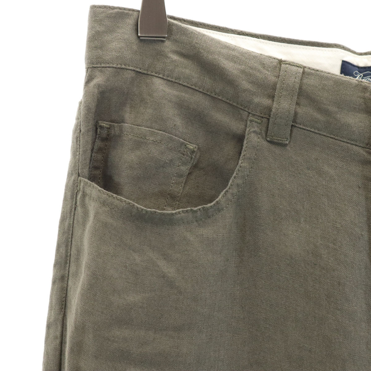 Brooks Brothers ブルックスブラザーズ 未使用 リネン ロングパンツ W29 グレーブラウン系 メンズ