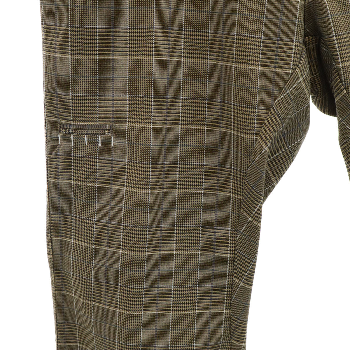 OAKLEY オークリー チェック柄 ロングパンツ W33 ブラウン メンズ