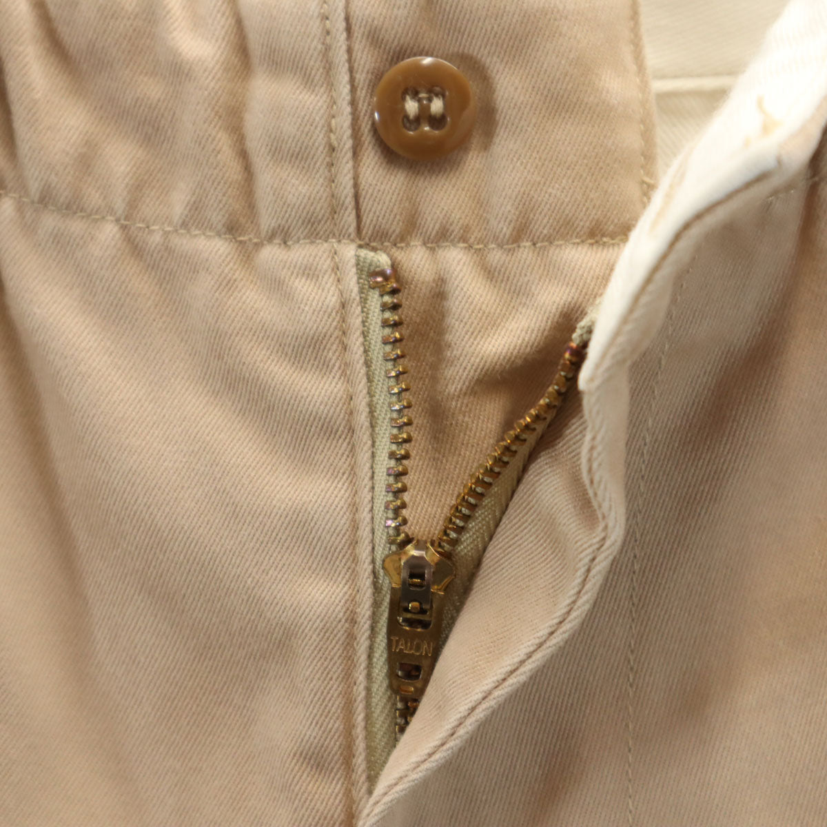 Buzz Rickson's バズリクソンズ 日本製 チノパンツ W33 ベージュ 東洋エンタープライズ BR40025 TALONジップ メンズ