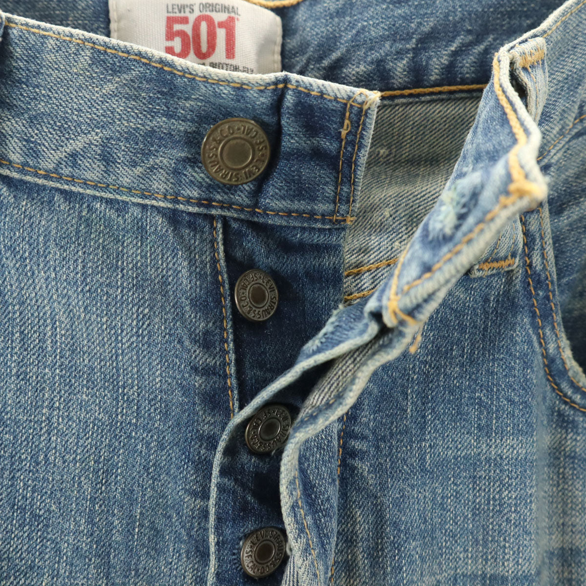 Levi's リーバイス 501 ワッペン刺繍 デニムパンツ w32 ブルー ジーンズ メンズ